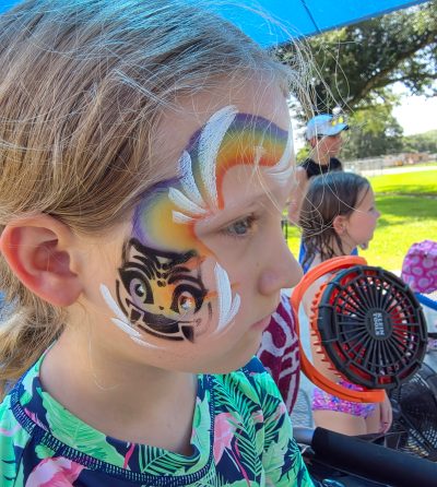 Face painting by Texas Wonder